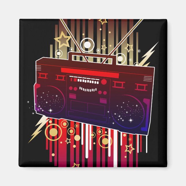 Boombox-Knall Magnet (Vorne)