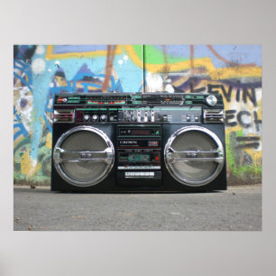 Boombox-Poster Poster