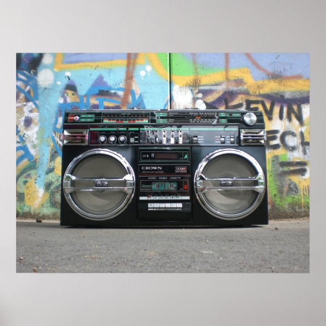 Boombox-Poster Poster (Vorne)