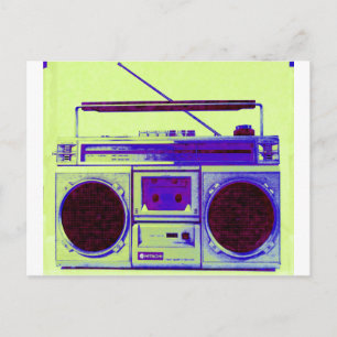 Boombox Postkarte