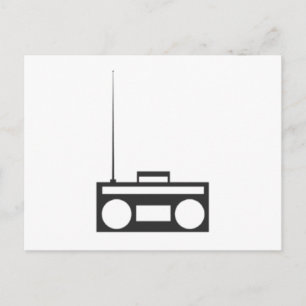 Boombox Postkarte