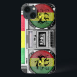 Boombox-Reggae Case-Mate iPhone Hülle<br><div class="desc">Einzigartiges und originelles Design für ein cooles Geschenk.</div>