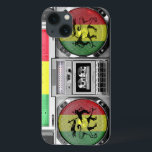 Boombox-Reggae Case-Mate iPhone Hülle<br><div class="desc">Einzigartiges und originelles Design für ein cooles Geschenk.</div>