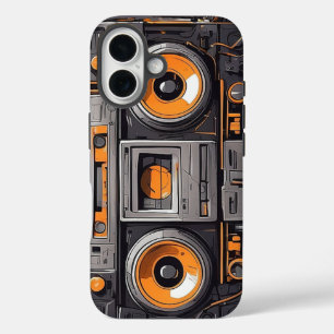 Boombox-Zeitmaschine-iPhone-Hülle iPhone 16 Hülle
