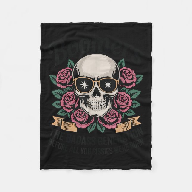 Boomer Bad Generation bevor Sissies Geboren waren Fleecedecke (Vorderseite)