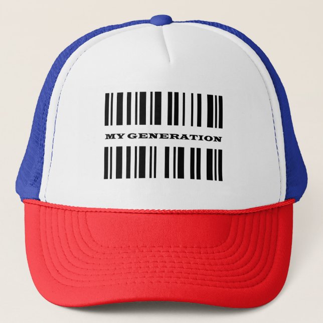 Boomer BAR CODE Hat Truckerkappe (Vorderseite)