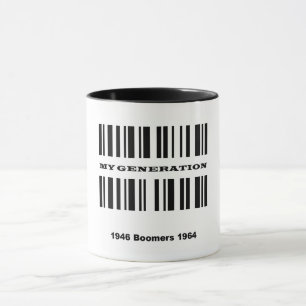 Boomer Bar Code Tasse