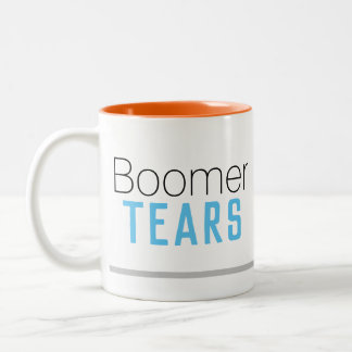 Boomer-Teer-Tasse mit 2 Tönen (R-Handed) Zweifarbige Tasse
