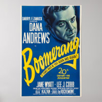 Boomerang! 1947 Film POSTER DRUCK A5 A2 Vintage