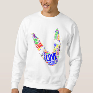 Boomerang Basic Liebe Dankbarkeit Anerkennung Sweatshirt
