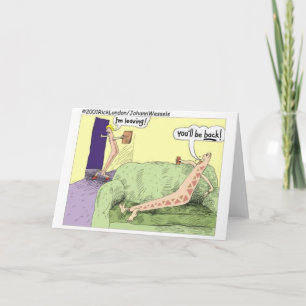 Boomerang-Beziehungen Lustige Cartoon-Geschenke & Karte