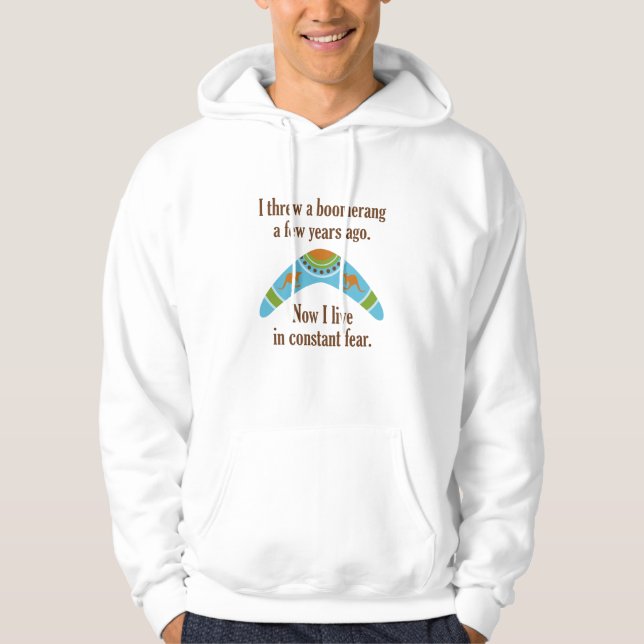 Boomerang Constant Furcht Hoodie (Vorderseite)