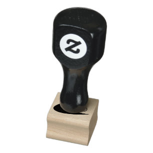 Boomerang & Initial Gummistempel