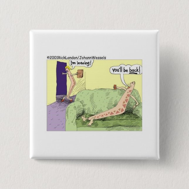 Boomerang Relagionships Funny Cartoon Geschenke &  Button (Vorderseite)
