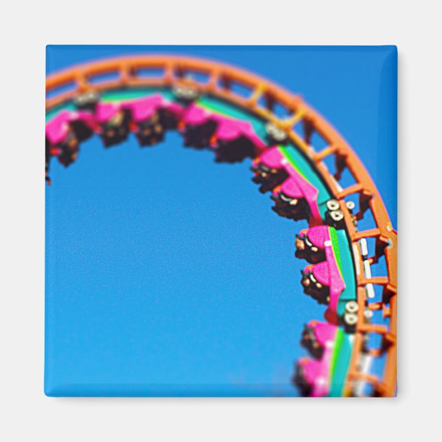 Boomerang Roller Untersetzer Worlds of Fun, KC Magnet (Vorne)