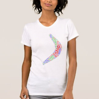 Boomerang Stopp, hör zu, atme T-Shirt