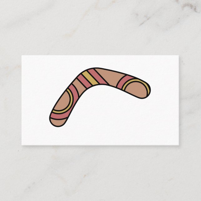 Boomerang Visitenkarte (Vorderseite)