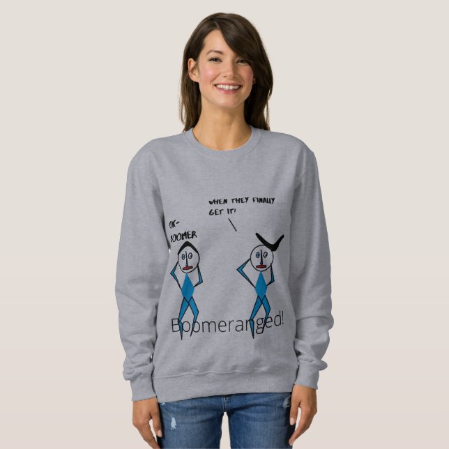 Boomeranged Women's Basic Sweatshirt (Vorne ganz)