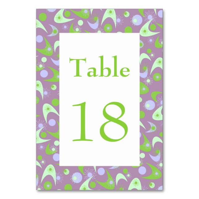 Boomerangs aus dem Mittelalter Tischnummer (Vorderseite)