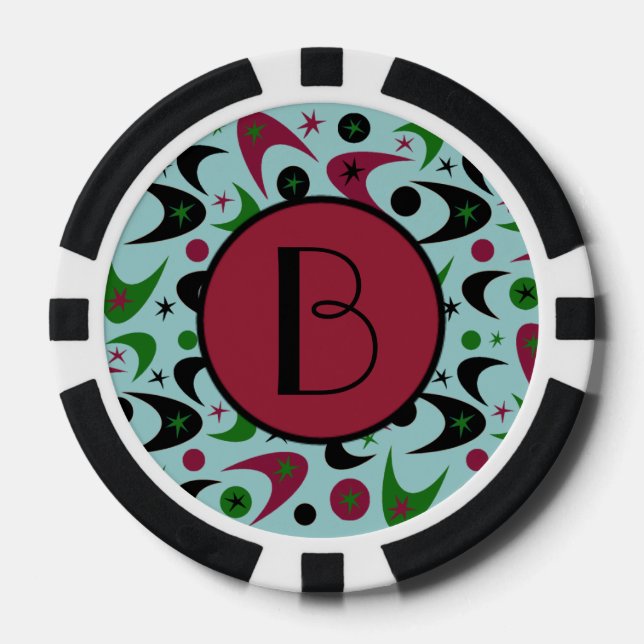 Boomerangs & Sternexplosionen Pokerchips (Vorderseite)