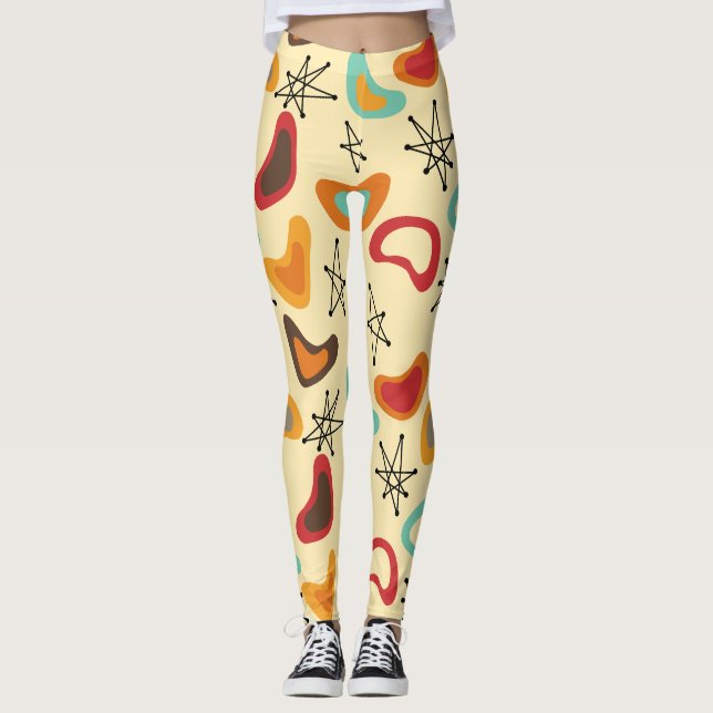Boomerangs und Sterne Leggings (Vorderseite)