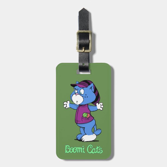 Boomi Cats Gepäckanhänger (Vorderseite vertikal)