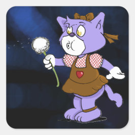 Boomi Cats Quadratischer Aufkleber