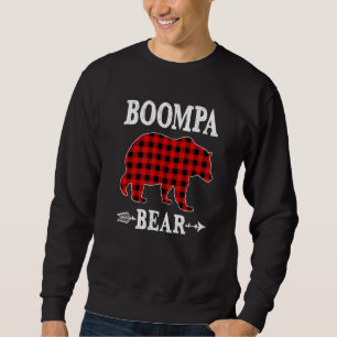 Boompa Bear Christmas Pajama Red Kariert Buffalo F Sweatshirt