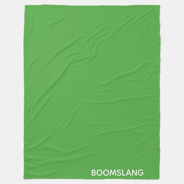 Boomslang grüne Farbe Fleecedecke (Vorderseite)