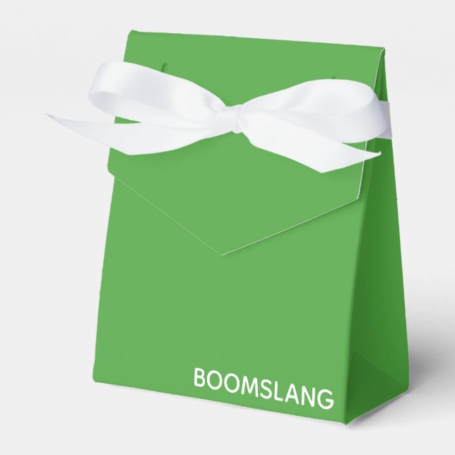 Boomslang grüne Farbe Geschenkschachtel (Vorderseite)
