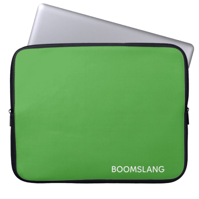 Boomslang grüne Farbe Laptopschutzhülle (Vorderseite)