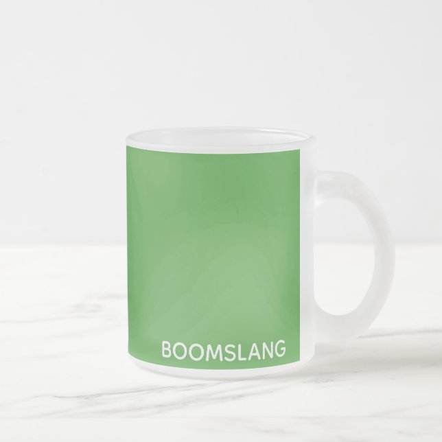 Boomslang grüne Farbe Mattglastasse (Rechts)