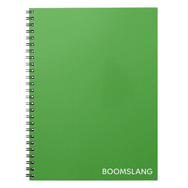 Boomslang grüne Farbe Notizblock (Vorderseite)