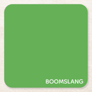 Boomslang grüne Farbe Rechteckiger Pappuntersetzer