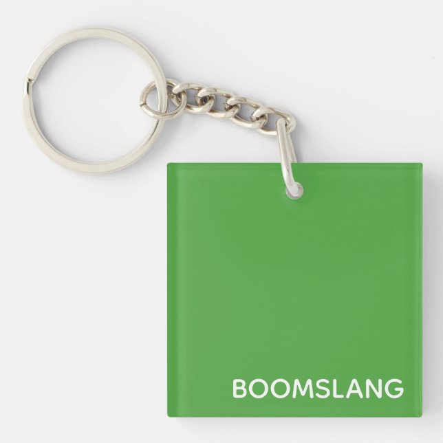 Boomslang grüne Farbe Schlüsselanhänger (Vorderseite)