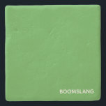 Boomslang grüne Farbe Steinuntersetzer<br><div class="desc">Boomslang grüne Farbe</div>