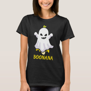 Boonana Banana Ghost Beängstigende Niedliche Hallo T-Shirt