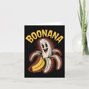 Boonana Funny Banana Ghost Spooky Halloween Costum Karte
