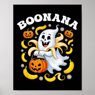 Boonana Funny Ghost Banana Halloween Kostüme Männe Poster