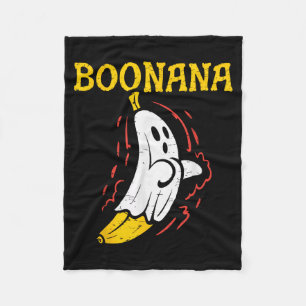 Boonana-Geisterbanane Halloween Grusel-Wortspiel Fleecedecke