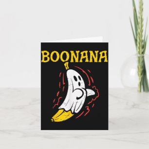 Boonana-Geisterbanane Halloween Grusel-Wortspiel  Karte