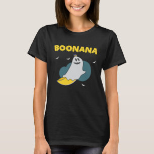 Boonana Gruseliger Halloween-Geist-Bananen-Kostüm T-Shirt