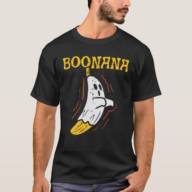Boonana Niedlich Ghost Banana Halloween Kostüme Mä T-Shirt (Vorderseite)