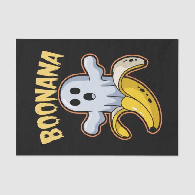 Boonana Niedlich Ghost Banana Halloween Seidenpapier (Vorderseite)
