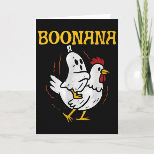 Boonana Reitende Huhn Halloween Geist Gruselige Na Karte