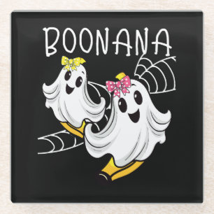 Boonana Süßer Geist Banane Halloween Glasuntersetzer