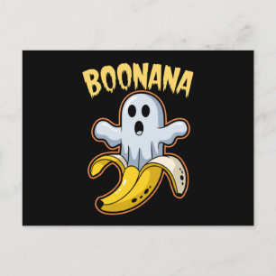 Boonana Süßer Geist Banane Halloween Postkarte