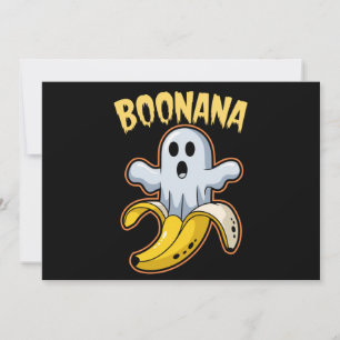 Boonana Süßer Geist Bananen Halloween Einladung