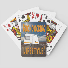 Boondocking Lebensstil-Camper-Entwurf Spielkarten