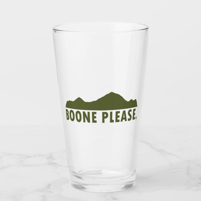 Boone Bitte Glas (Vorderseite)
